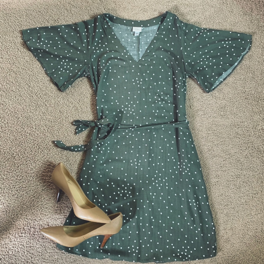 A New Day Flutter Sleeve, Polka Dot dress